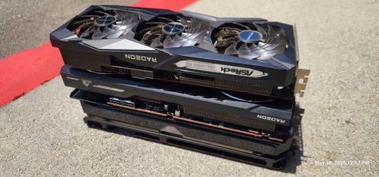 Lot of 3 AMD RX 6800 16GB GPUs