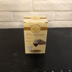 Mrs. Anderson Glass Syrup Dispenser 