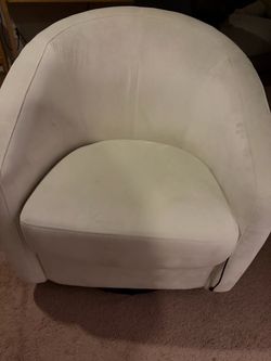 White rocking chair / nursery