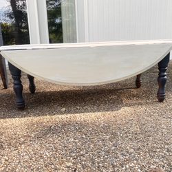 Navy Blue and Farmhouse White Coffee Table