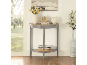 Justino Natural Oak/Gray Console Table