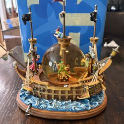 Peter Pan On Ship Snow Globe