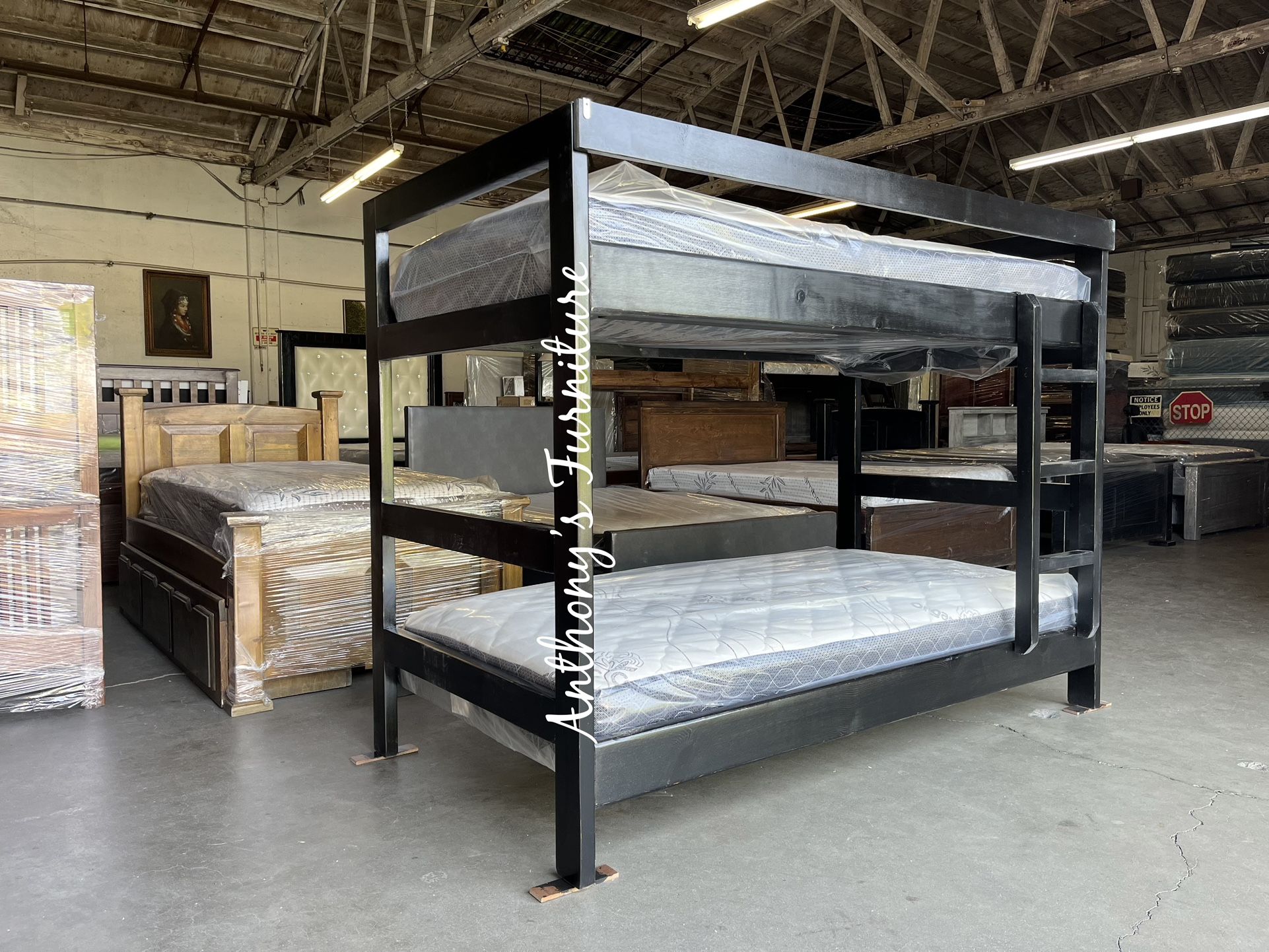 Twin Twin Bunk Bed With Mattress