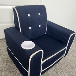 Kids Upholstered Chair with cup holder
