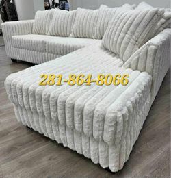 White Sectional Sofa with Chaise