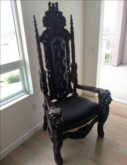 Throne Chair - Handcrafted Imported Malaysian Rosewood