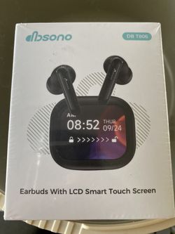 lcd touch screen earbuds / bluetooth