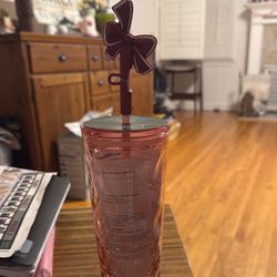 pink holiday starbuck cup 