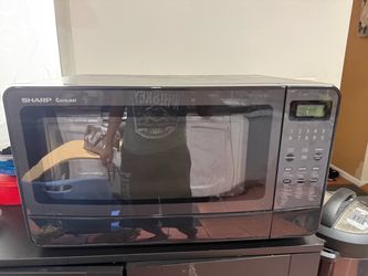 Sharp Carousel Black Countertop Microwave