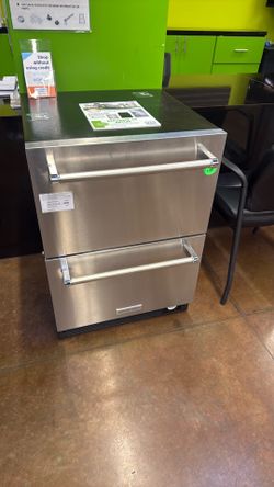 KitchenAid 24” Under counter double drawer refrigerator freezer