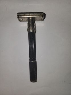 Vintage Gillette Safety Razor Super Adjustable P I Dial A Shave 1-9 Black USA