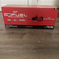 M18 FUEL 18V Lithium-lon Brushless Cordless 1 in. Impact Wrench Extended Reach D-Handle (Tool-Only)