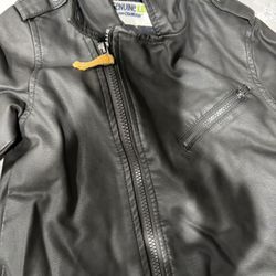 toddler 5t Leather jacket and Xmas Sweater 