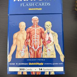 Vincent Perez Anatomy Flash Cards Quick Study 300 Cards 14 Systems Medical