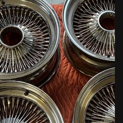 Set of 15”s wire wheels 