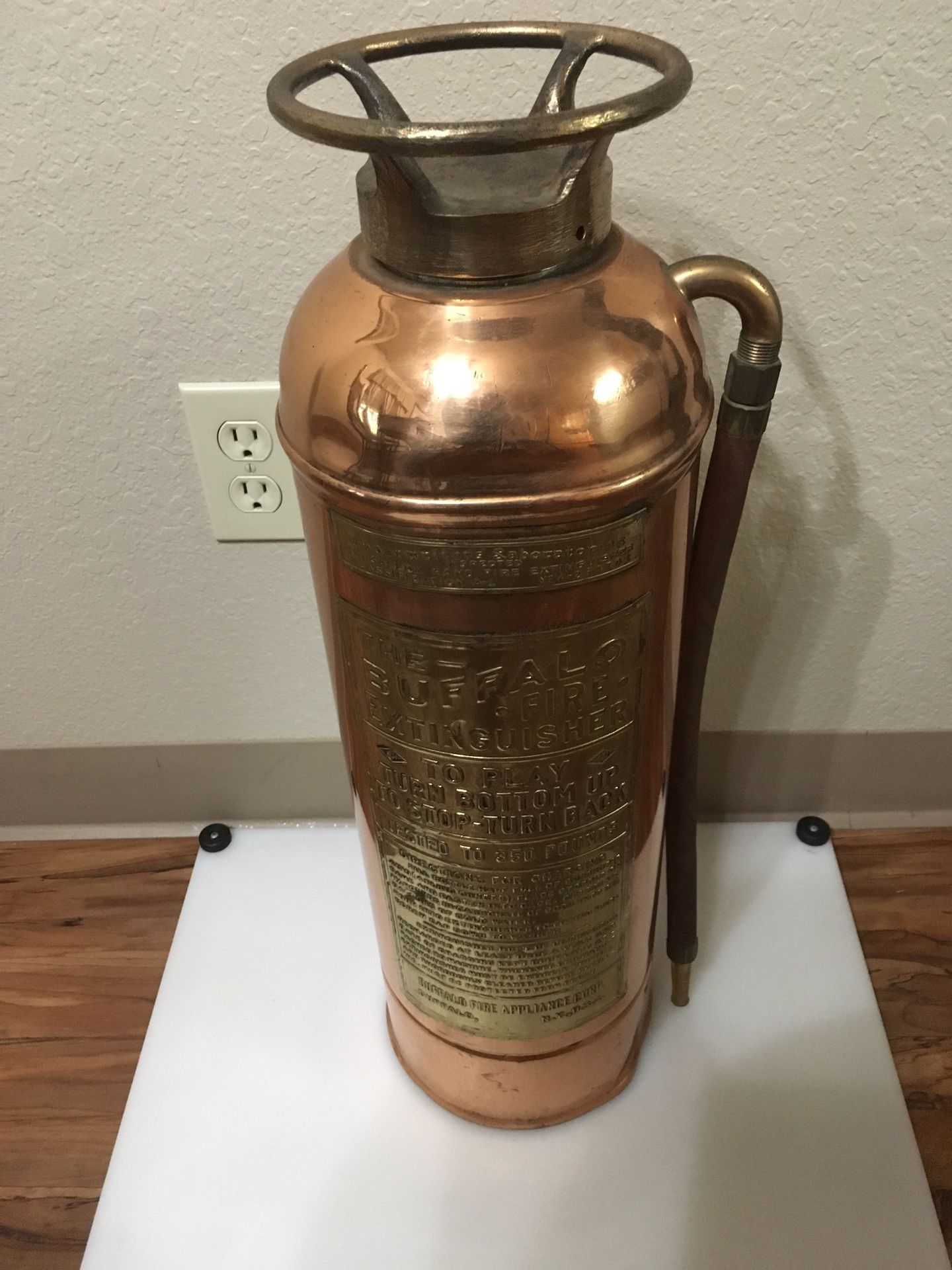 Vintage Copper Fire Extinguisher