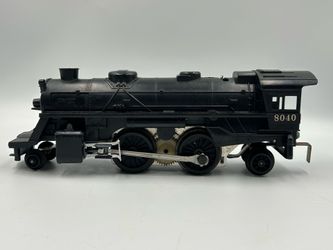 Lionel O Gauge O-27 8040 Plastic Steam Locomotive  Runs Parts Or Repair