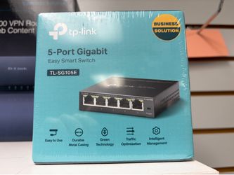 TP-Link TL-SG105E - 5-Port Gigabit Easy Smart Switch - Business Solution - NEW SEALED