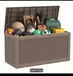 Brand New 100 gallon Resin Large Deck/outdoor/backyard Box