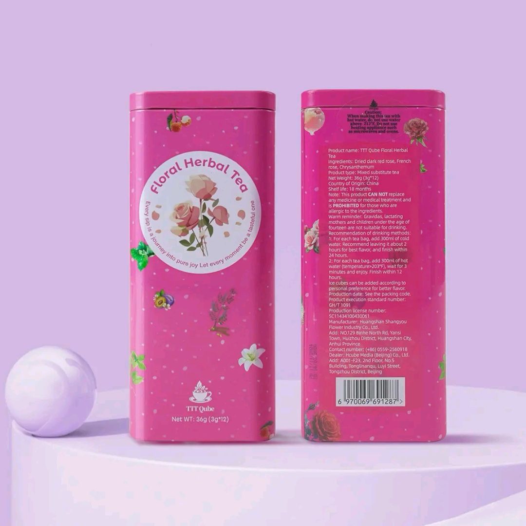 Premium Floral Herbal (Pink) Tea + FREE Sample
