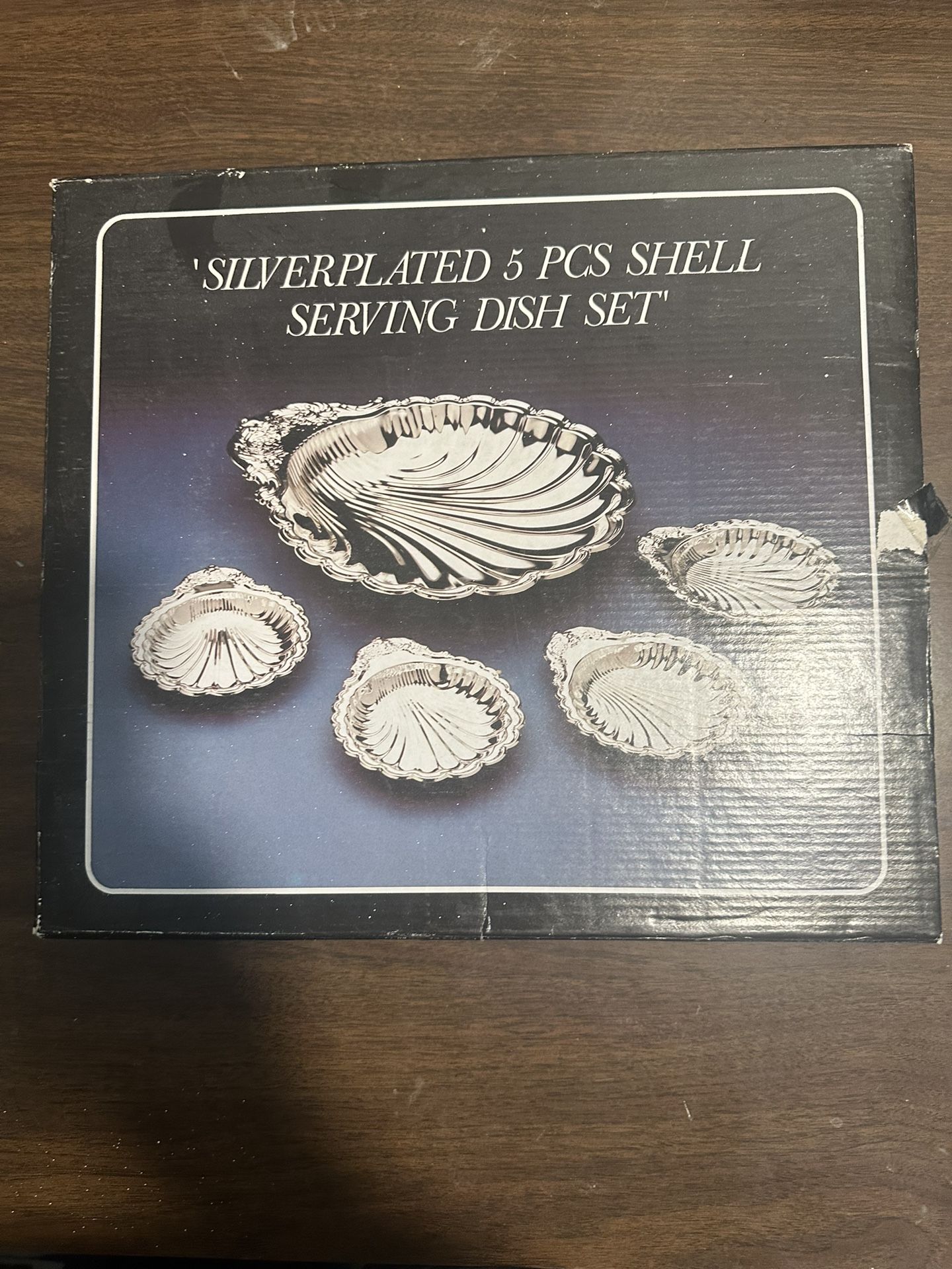 Vintage/Antique style silver plated serving dish set