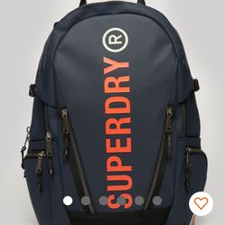 NWT Superdry Navy Blue Tarp Rucksack backpack OBO