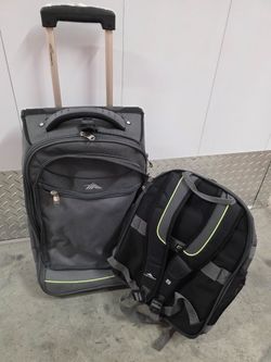 $35, High Sierra AT3 Sierra-Lite Wheeled Backpack and Duffel, Carry On, NEW