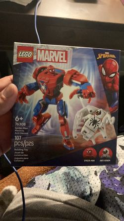 LEGO Marvel Spiderman 76308 Ages 6+ Spiderman Mech Vs Anti-Venom 107 Pcs NIB