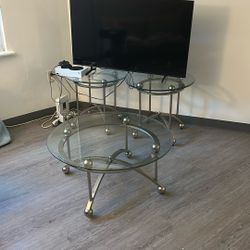 Coffee Table/Center Table W/ 2 End Tables 