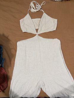 Beige jumpsuit