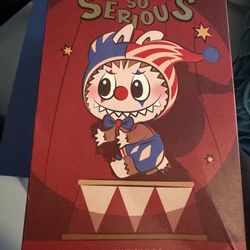 POP MART, why so serious pendant plush silver mist clown