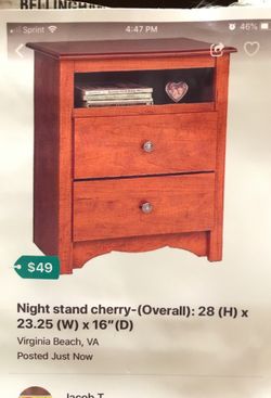 Brand new Nightstand, 28x23.25x16”