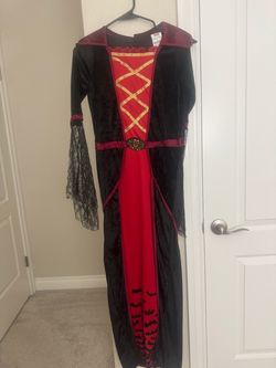 Halloween Girls Royal Vampire Costume Size XL 12-14