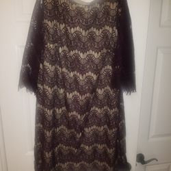 Cocktail Deep Purple Lace Dress