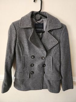 Banana Republic Gray double-breasted Peacoat Size XS