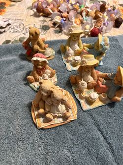 Cherished Teddies Bear Figurines Lot of 4
