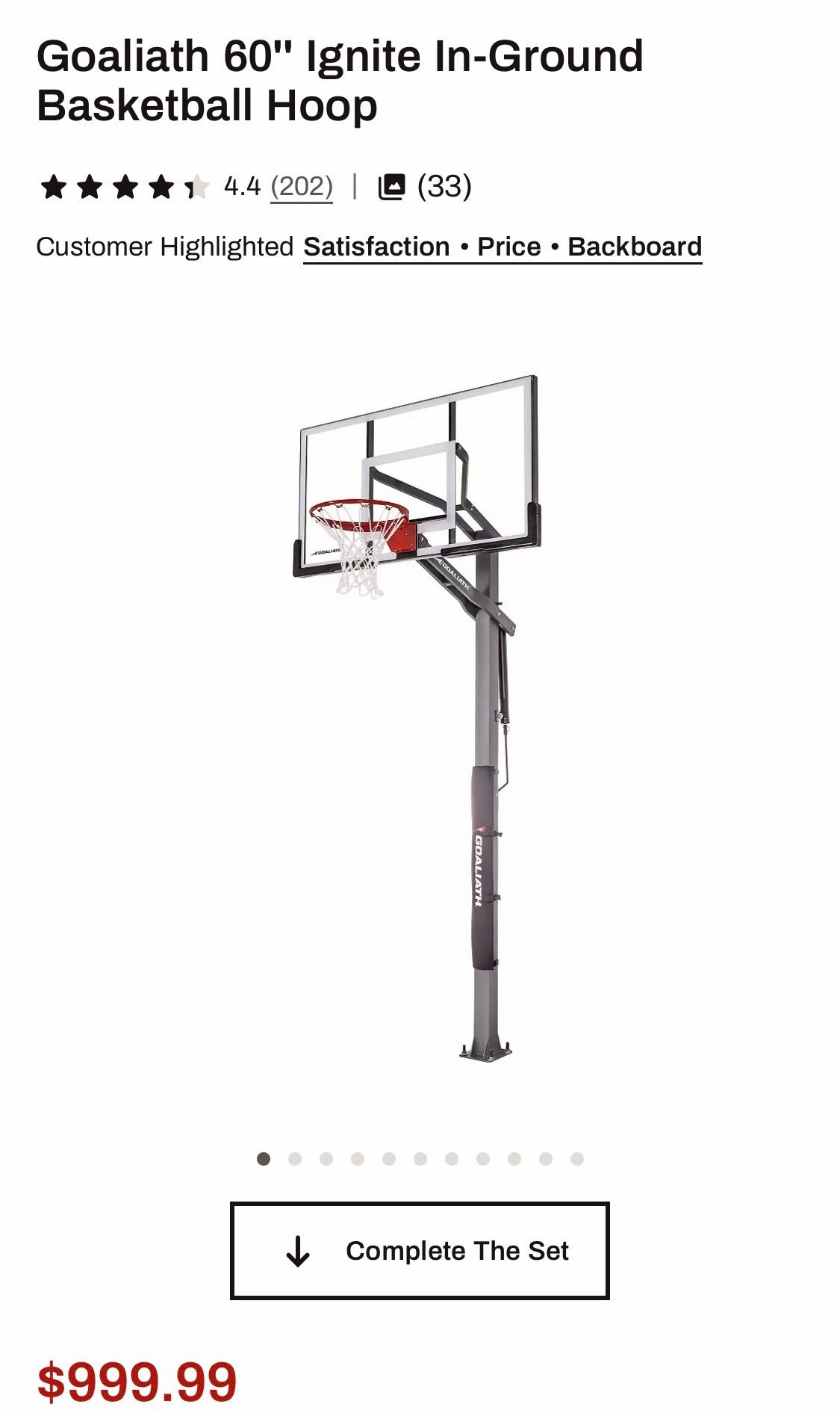 NEW INGROUND BASKETBALL ๐ HOOP NEW IN BOX