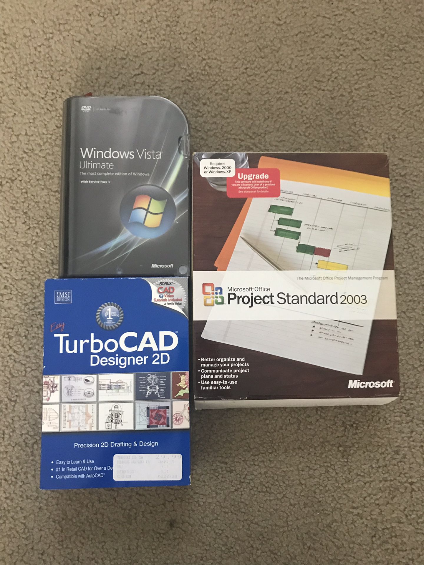 Windows Vista, Turbo CAD, Microsoft Office Software Bundle