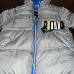 Xtreme Puffer Jacket Fleece Lined Hooded Super Warm Size 24M Gray On Sale!!