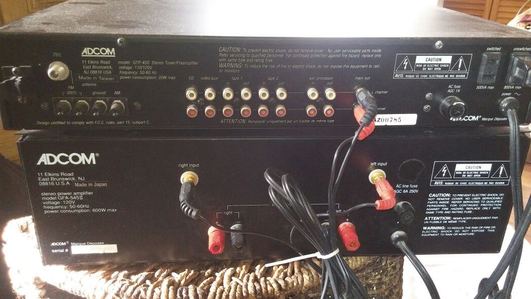 ADCOM GFA 545 II AMP. GTP-450 PREAMP CASH ONLY