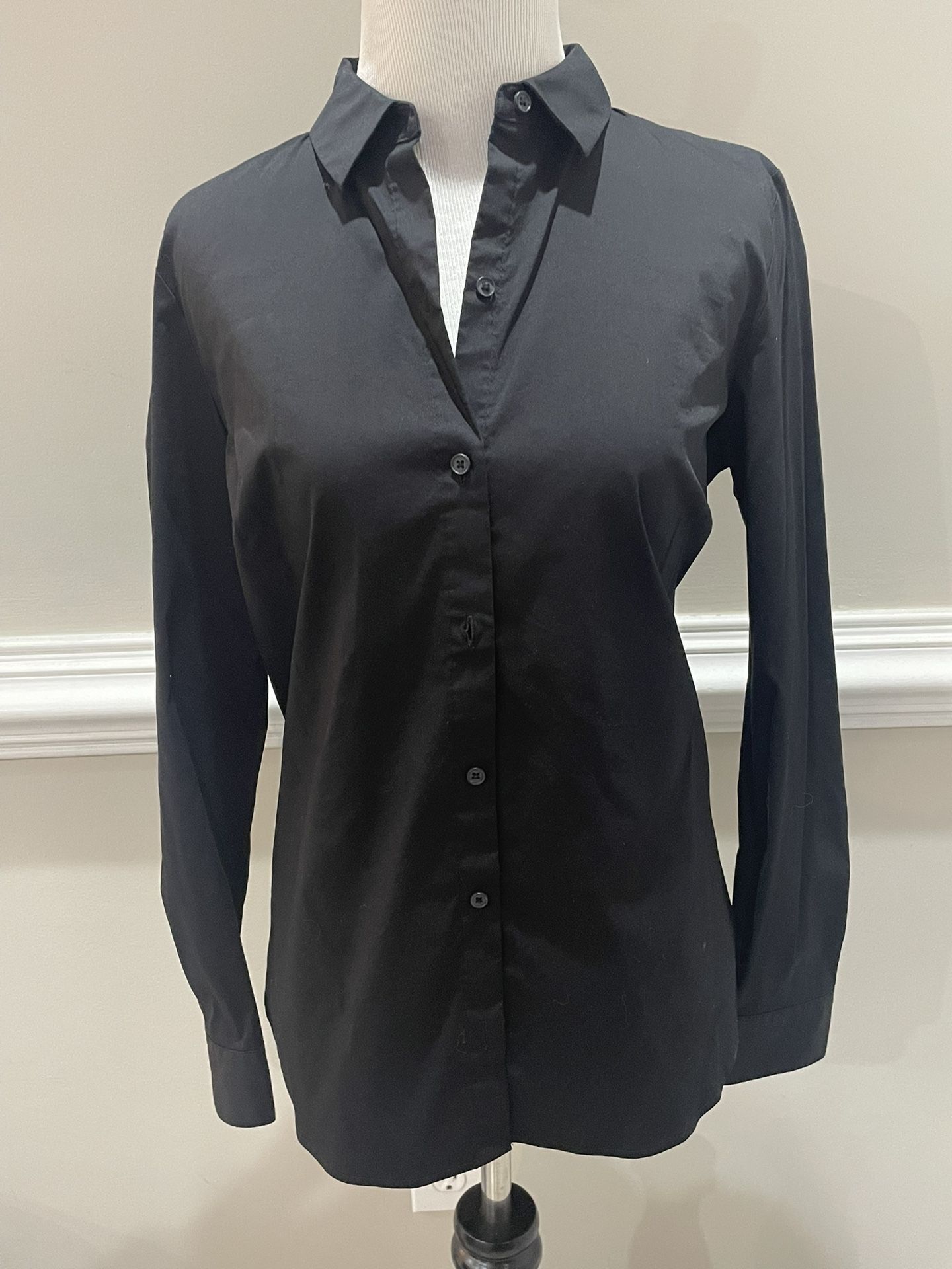 Black, button-down dress shirt