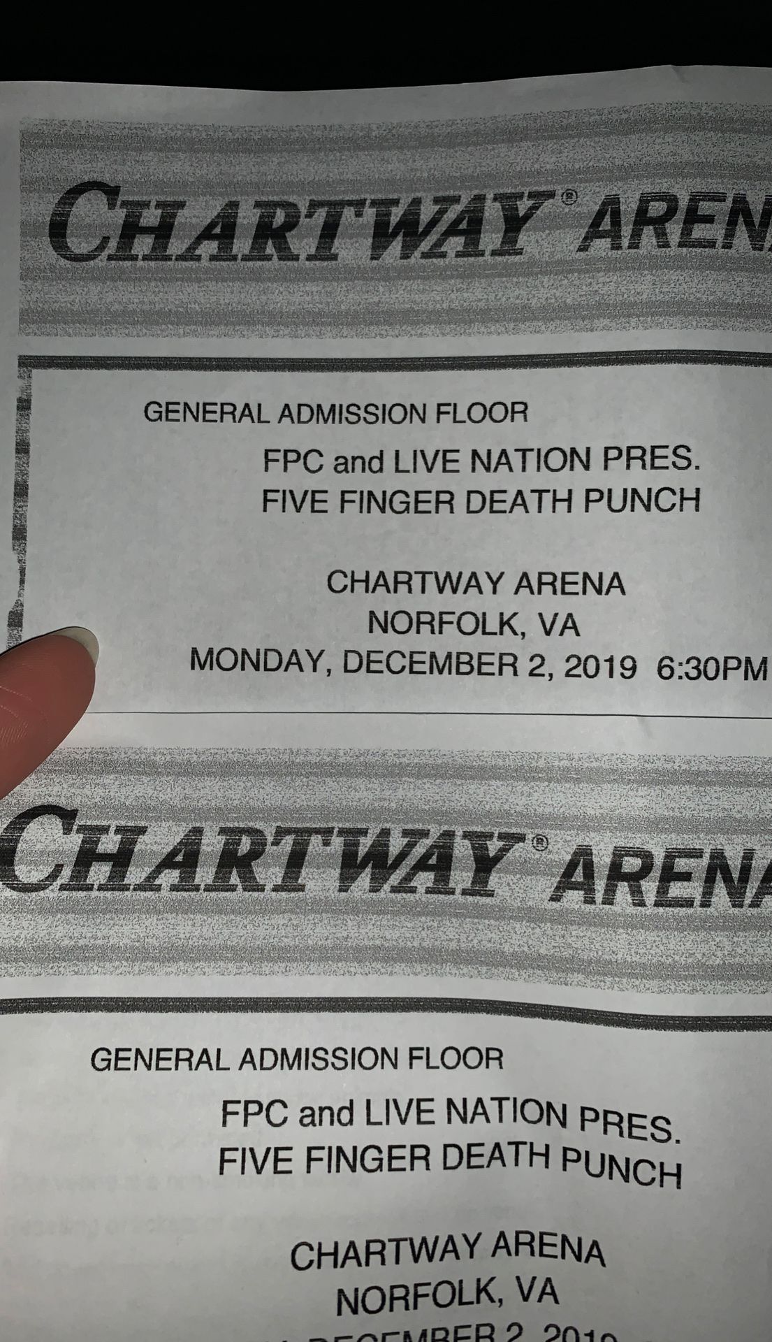Five finger death punch tickets three days grace