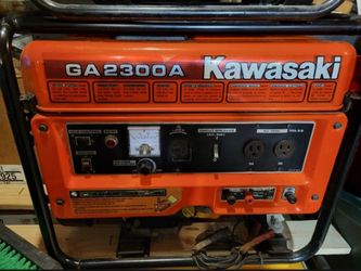 Kawasaki 2300 Watt Generator.
Easy Starting, Runs Great; Come Hear It Run And Pick It Up.