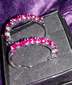 Luxurious Red Hoops *new*