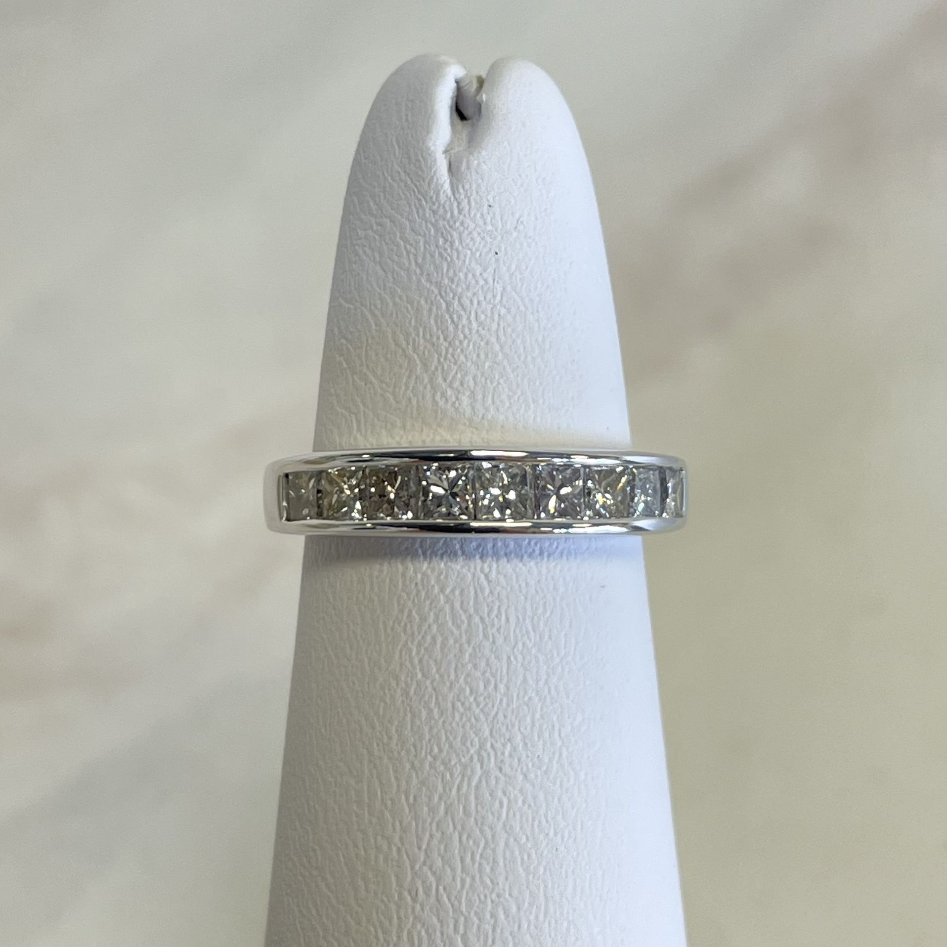 14k Princess Cut Diamond Band