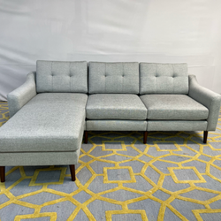 ( Delivery Available ) Burrow Nomad Light Gray Sectional Couch