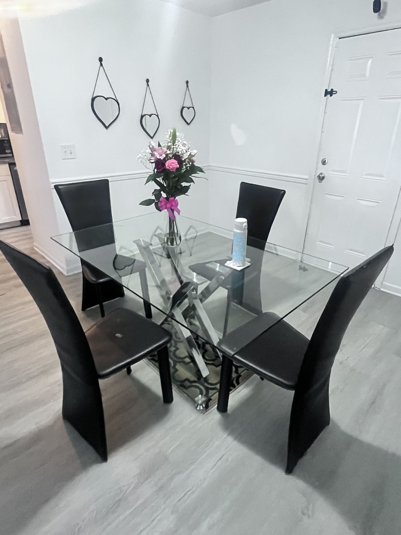 Glass Table And Chairs