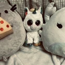 Ty Beanie Unicorn/ Squish mellows 