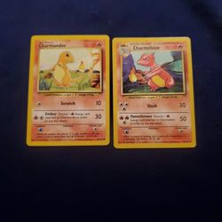 Pokemon Cards Charmander And Charmeleon