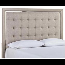 Kendall Queen Upholstered Bedside Solid Wooden Board